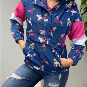 Simply Southern Dogs-Print Rain Jacket